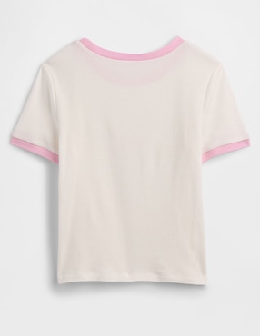 Playera manga corta para niña