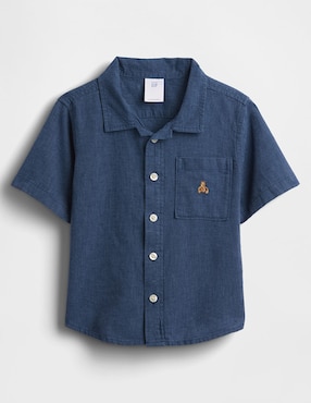 Imagen de producto Camisa casual de lino manga corta para niño