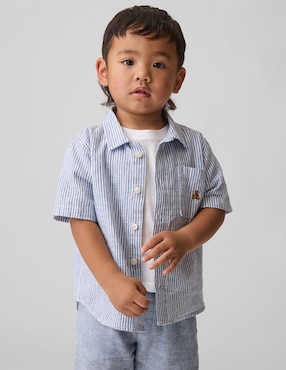 Camisa casual manga al codo para niño