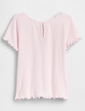Playera manga corta para bebé niña