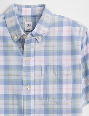Camisa casual manga corta para niño