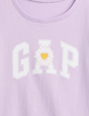 Playera manga corta para bebé niña