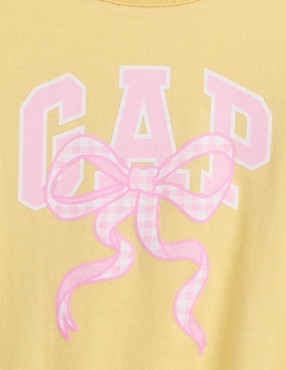 Playera manga corta para bebé niña