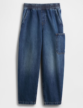 Jeans baggy lavado medio para niño