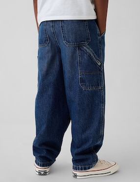 Jeans baggy lavado medio para niño