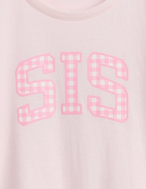 Playera manga corta para bebé niña