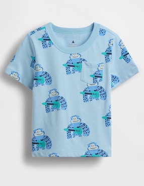 Playera manga corta para bebé niño