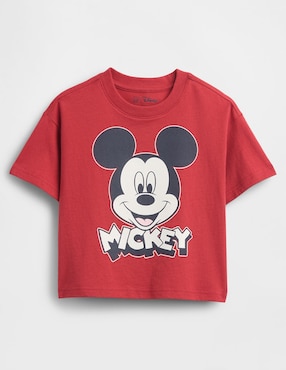 Playera Mickey manga corta para bebé niño
