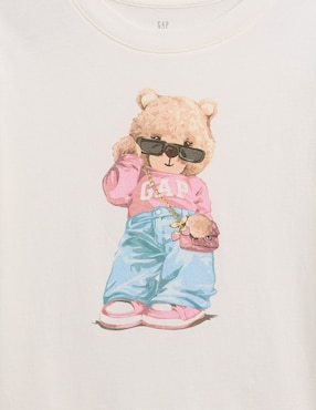 Playera manga corta para niña