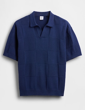Playera tipo polo de algodón para niño