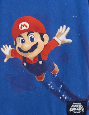 Playera Mario Bros manga al codo para niño
