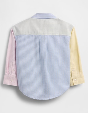 Camisa casual de algodón manga larga para niño
