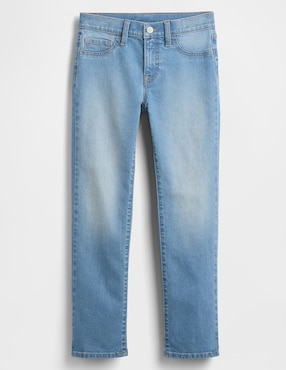 Jeans straight deslavado para niño