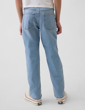 Jeans straight deslavado para niño