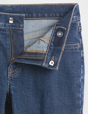 Jeans straight lavado obscuro para niño