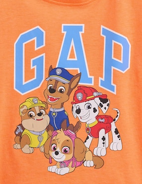 Playera Paw Patrol manga corta para niño