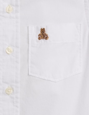 Camisa casual de algodón manga corta para niño
