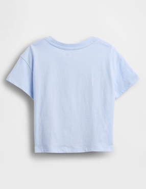 Playera manga corta para niña