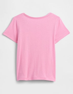 Playera manga corta para niña
