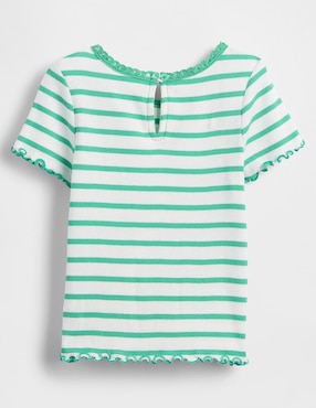 Playera manga corta para niña