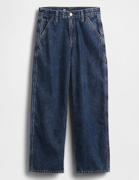 Jeans carpenter baggy lavado obscuro para niño