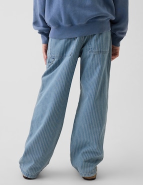 Jeans baggy lavado medio para niño