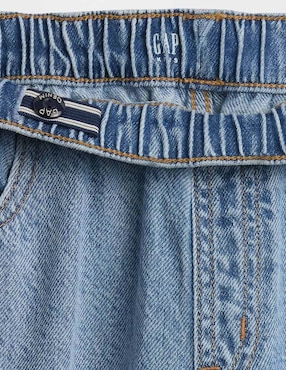 Jeans baggy lavado claro para niña