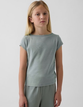 Playera manga corta para niña