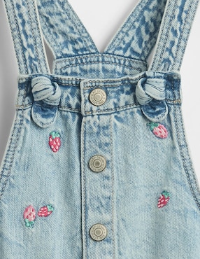 Overol de mezclilla para niña