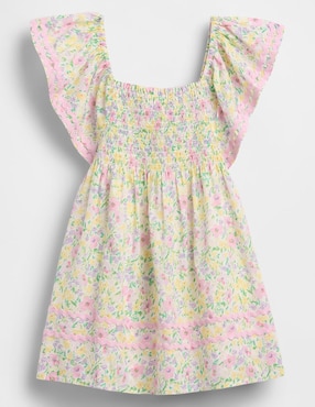 vestido manga mariposa para niña