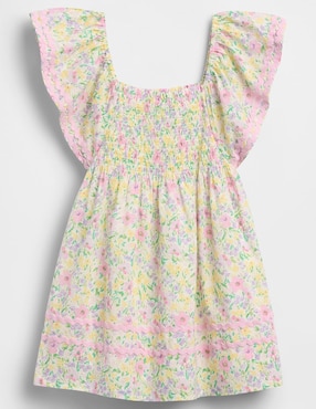 vestido manga mariposa para niña