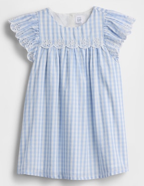 Vestido manga mariposa para niña