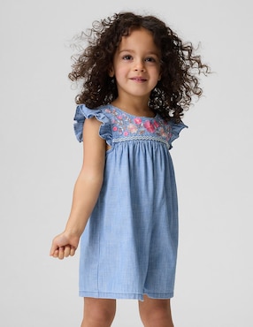 Romper de mezclilla para niña