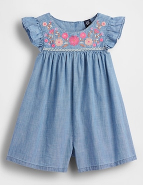 Romper de mezclilla para niña