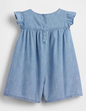 Romper de mezclilla para niña