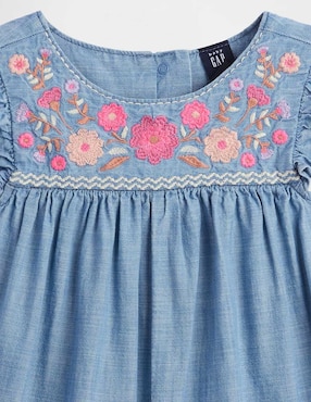 Romper de mezclilla para niña