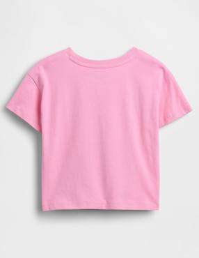 Playera manga corta para niña
