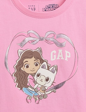 Playera manga corta para niña