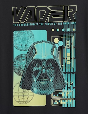 Playera Darth Vader manga corta para niño