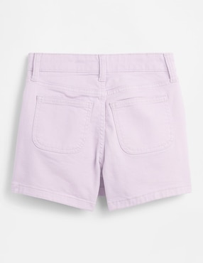Falda short de mezclilla para niña