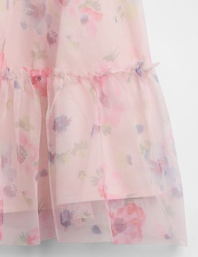 Vestido manga mariposa para niña