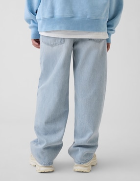 Jeans baggy lavado claro para niño