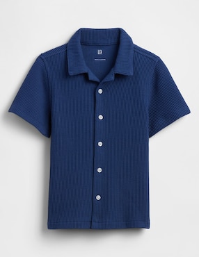 Camisa casual de algodón manga corta para niño