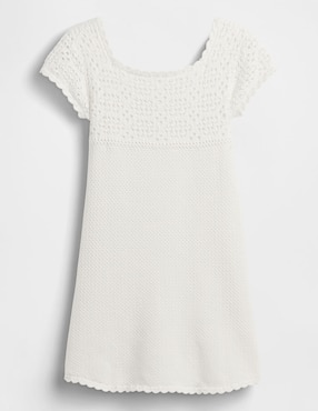 Vestido manga caída para niña