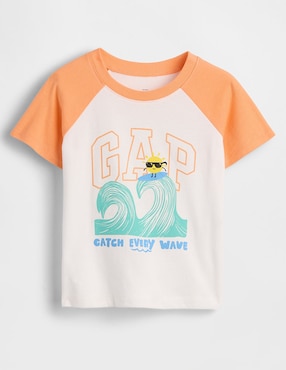 Playera manga corta para niño