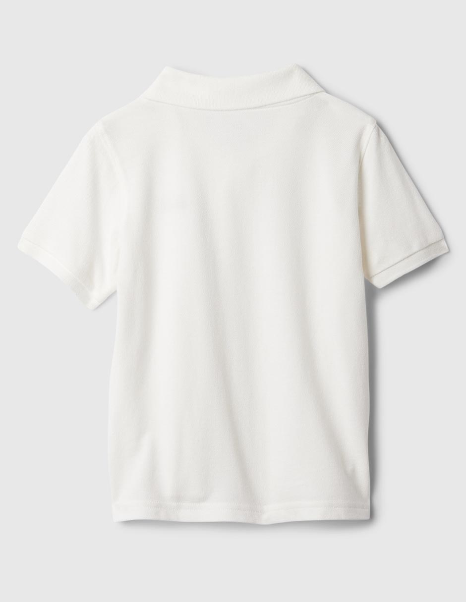 Playera tipo polo de algodón para bebé niño 2