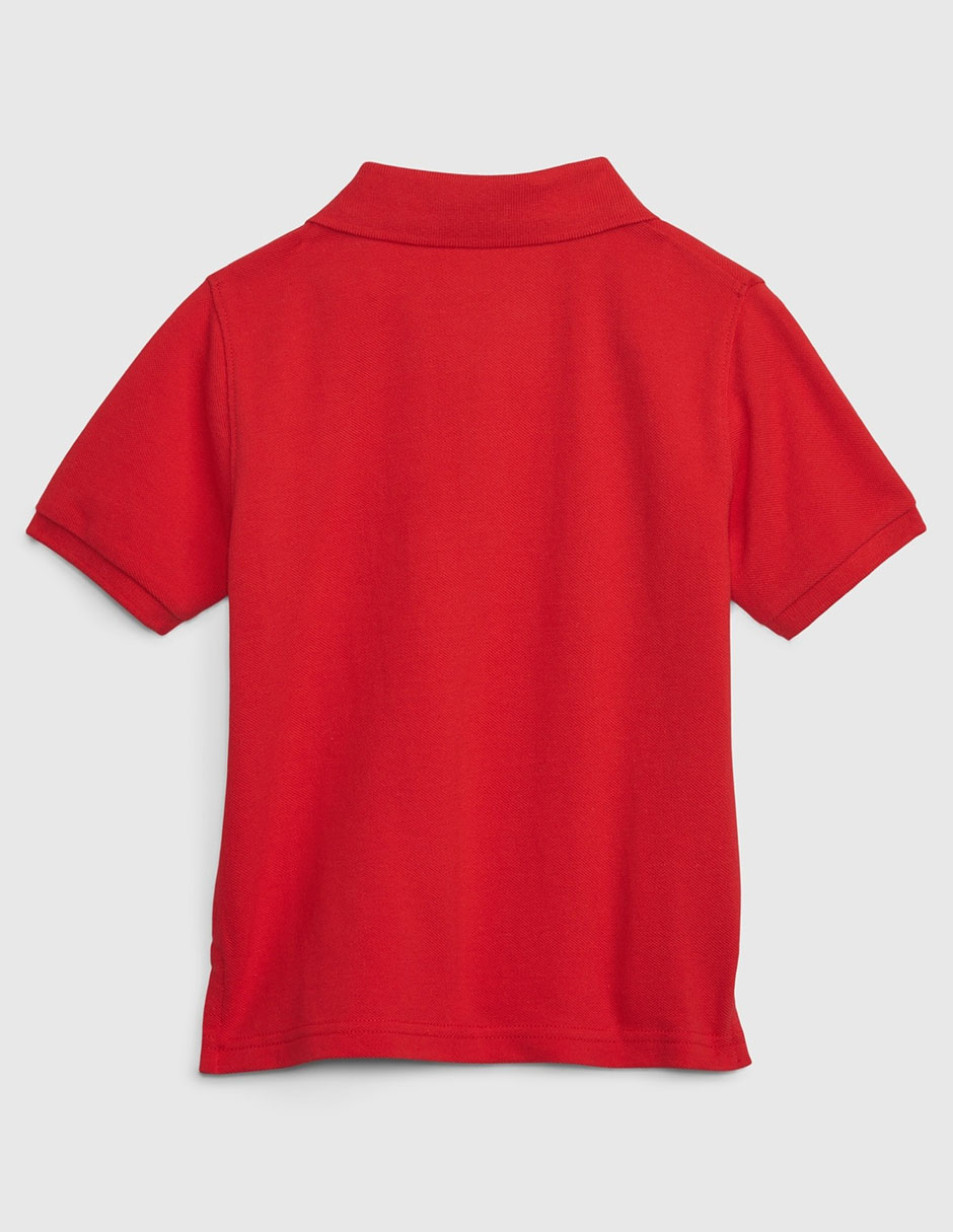 Playera tipo polo de algodón para niño 2