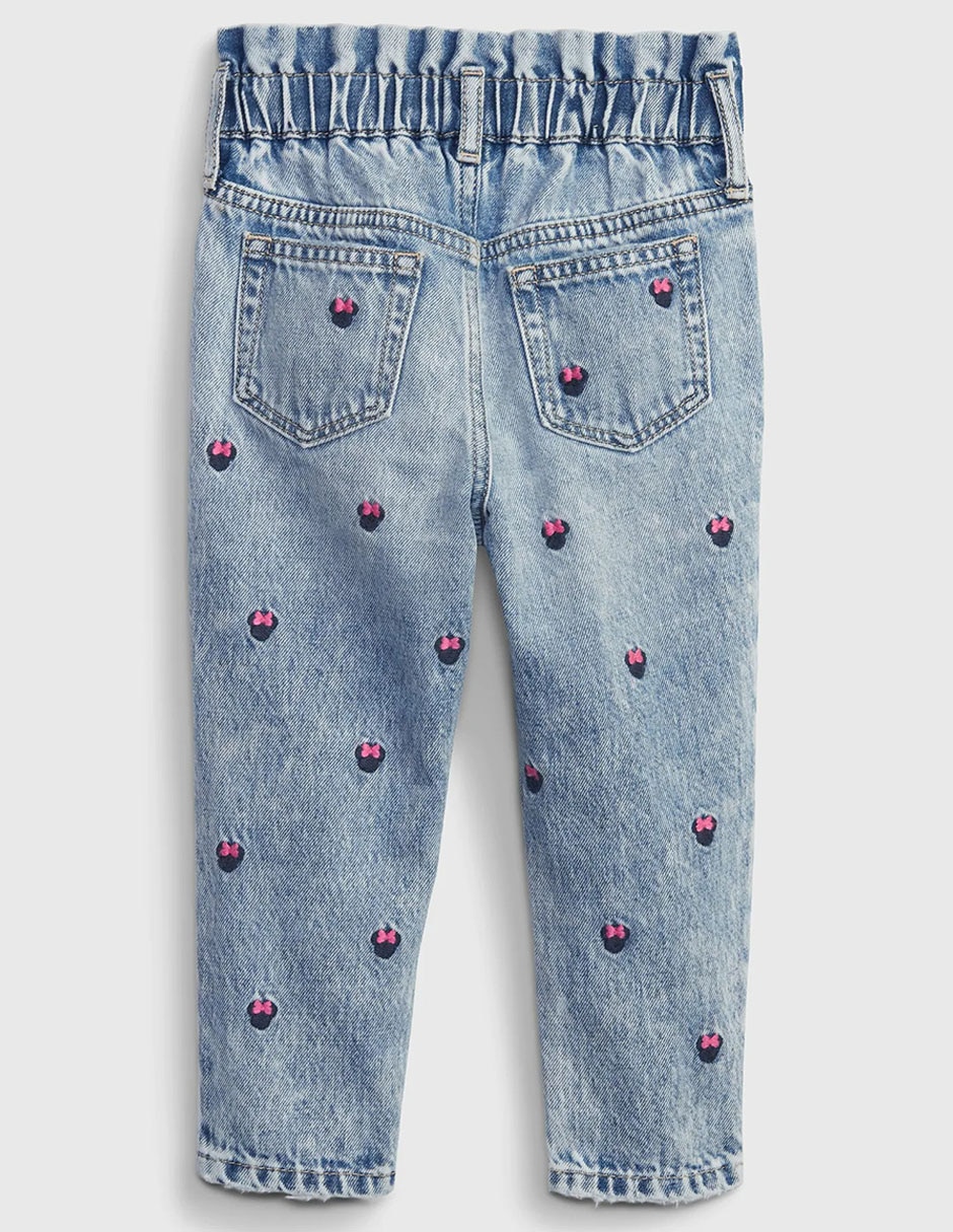 Jeans straight lavado claro para niña 2