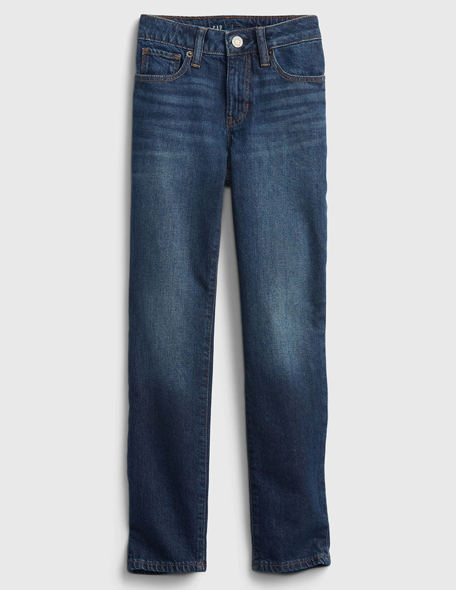 Jeans slim deslavado para niña