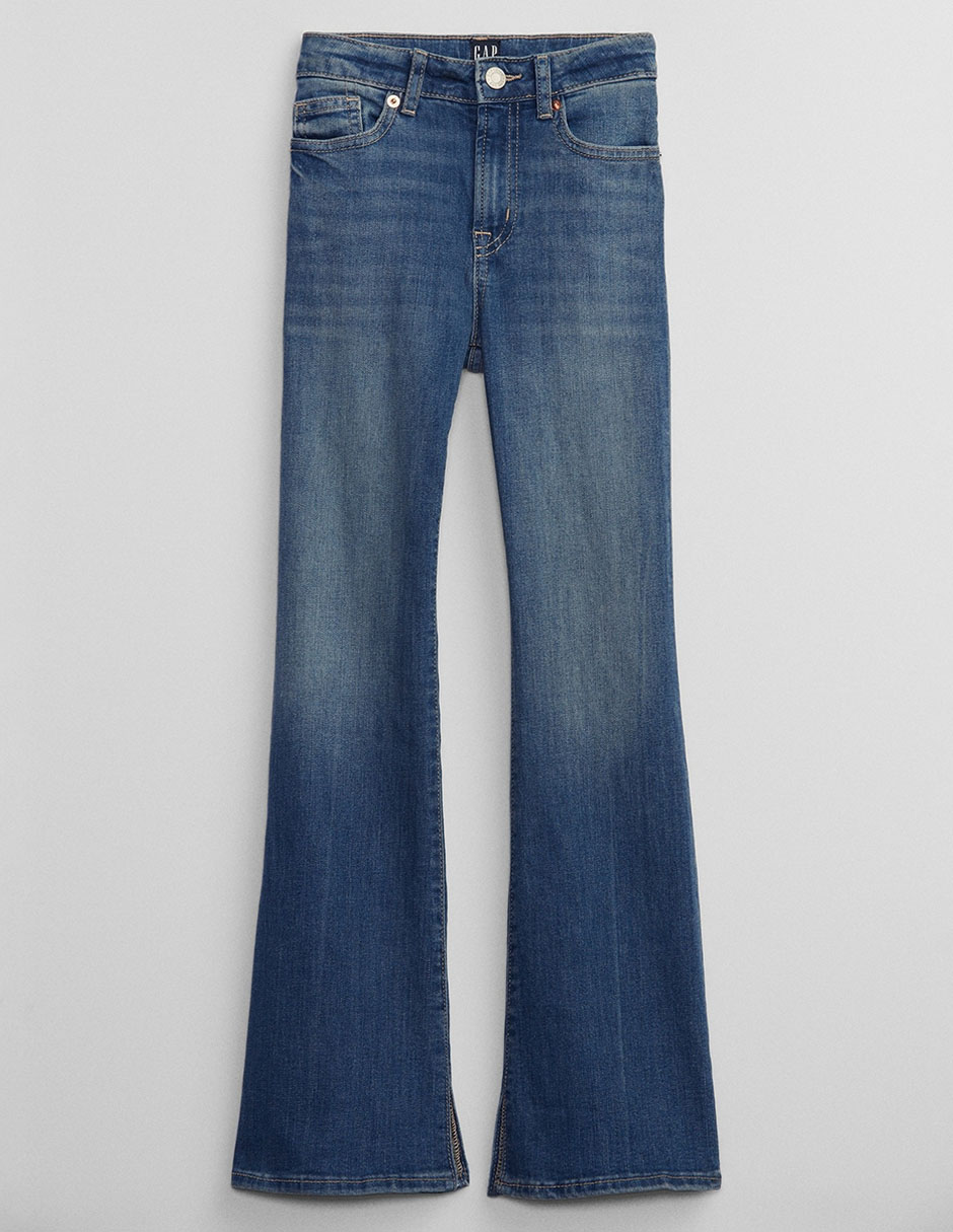 Jeans flare deslavado para niña Jeans flare deslavado para niña